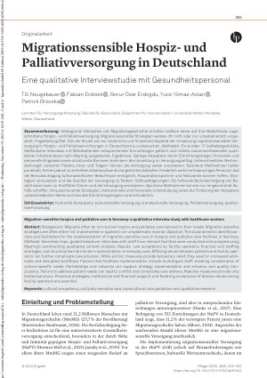 Vorschauseite 1: Migrationssensible Hospizund Palliativversorgung in Deutschland