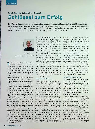 Vorschauseite 1: Psychologische Sicherheit im Unternehmen Schlüssel zum Erfolg