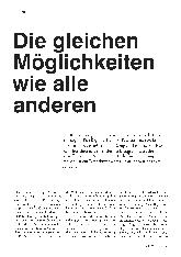 Vorschauseite 1: Die gleichen Möglichkeiten wie alle anderen.