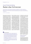 Vorschauseite 1: Corrected: Award Patientendialog Reden über Schmerzen