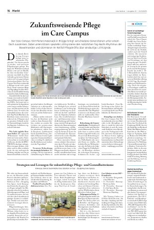Vorschauseite 1: Zukunftsweisende Pflege im Care Campus