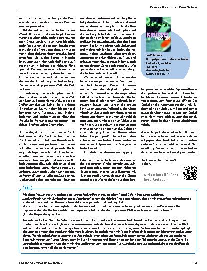 Vorschauseite 3: Krüppeltext oder Vom Gehen