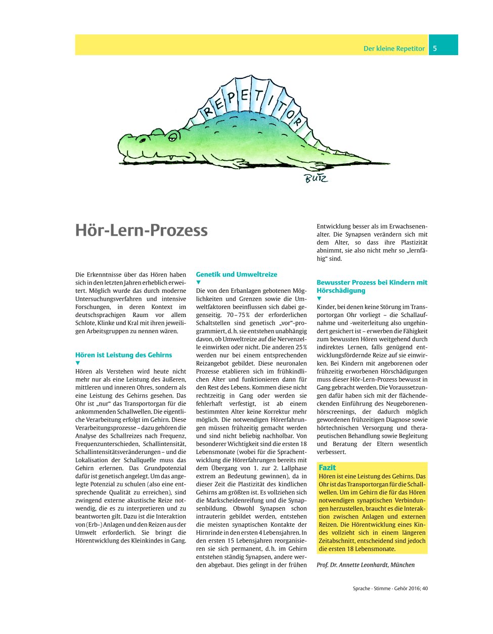 Vorschauseite 1: Hör-Lern-Prozess