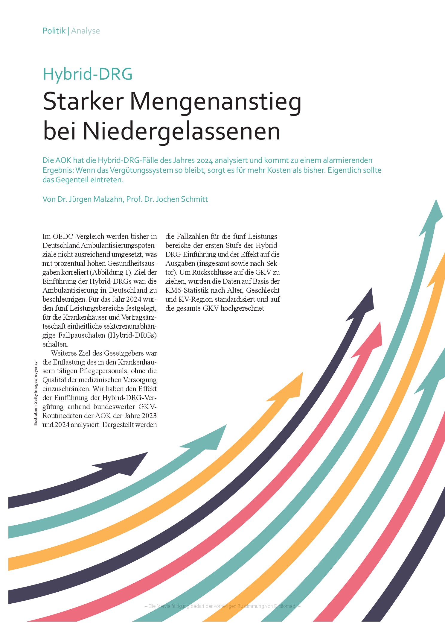 Vorschauseite 1: Hybrid-DRG: Starker Mengenanstieg bei Niedergelassenen