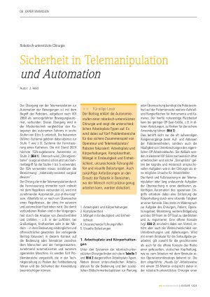 Vorschauseite 1: Sicherheit in Telemanipulation und Automation