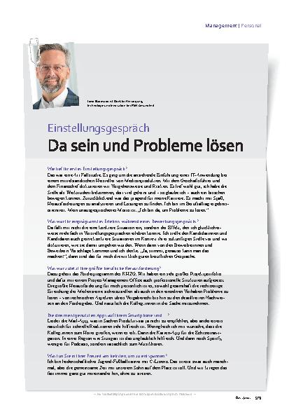 Vorschauseite 1: Einstellungsgespräch: Da sein und Probleme lösen