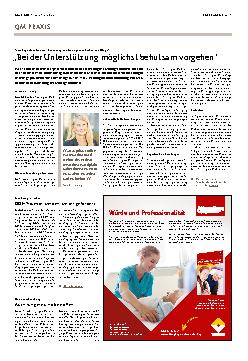 Vorschauseite 1: Bei der Unterstützung möglichst behutsam vorgehen.