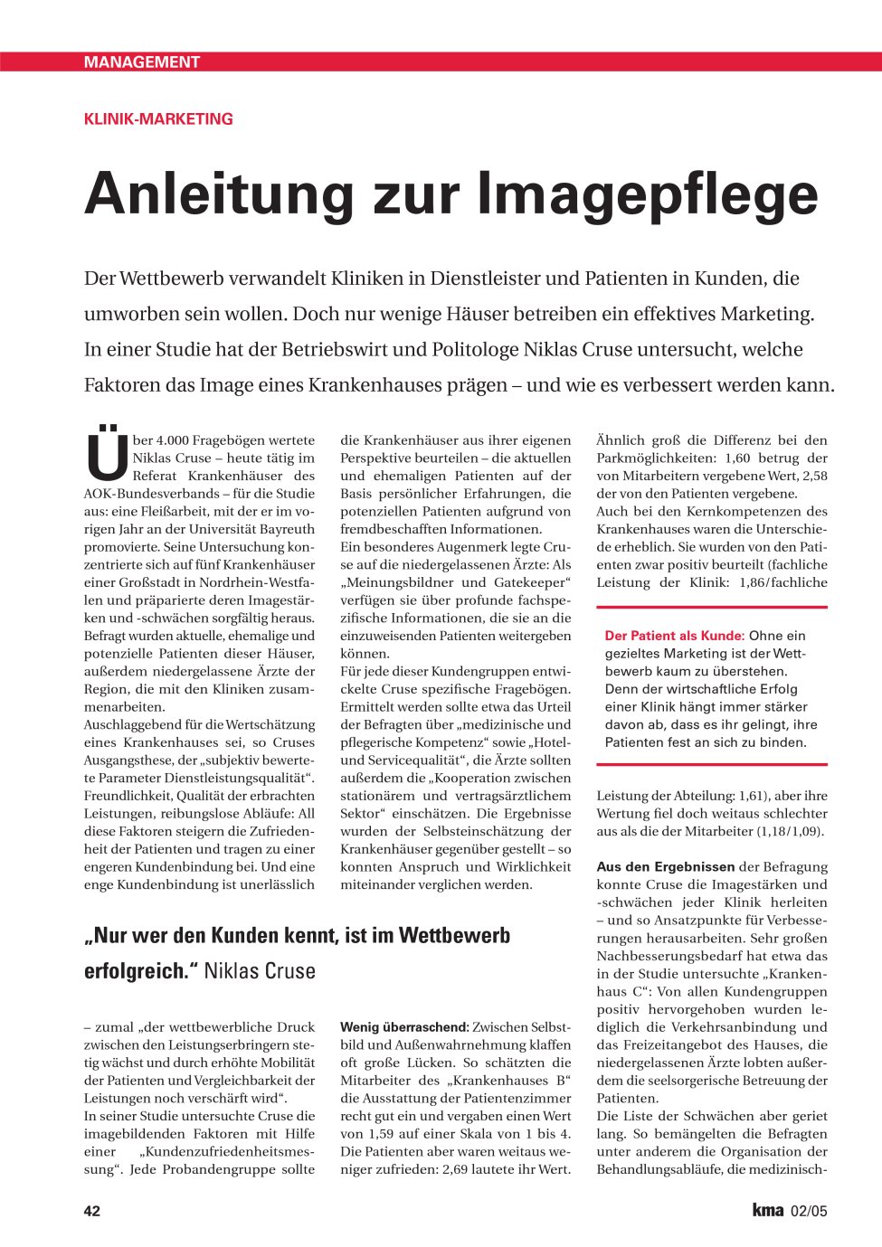 Vorschauseite 1: Anleitung zur Imagepflege