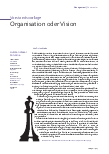 Vorschauseite 2: Vorstandsvorlage: Organisation oder Vision