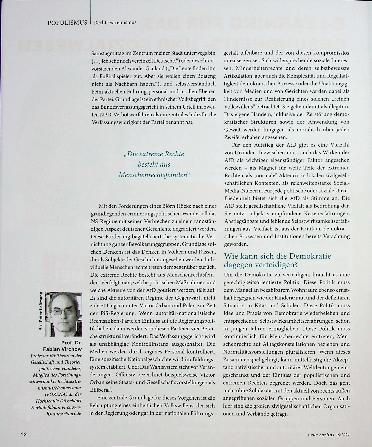 Vorschauseite 3: Rechtsextrem präsentiert sich als normal.