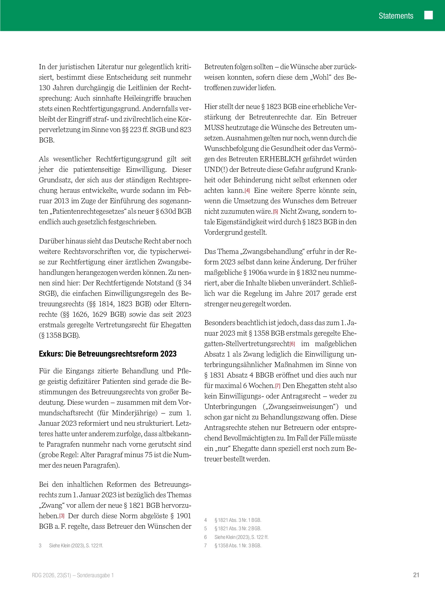Vorschauseite 2: Zwangsmaßnahmen aus Betreuungsrecht und PsychKG