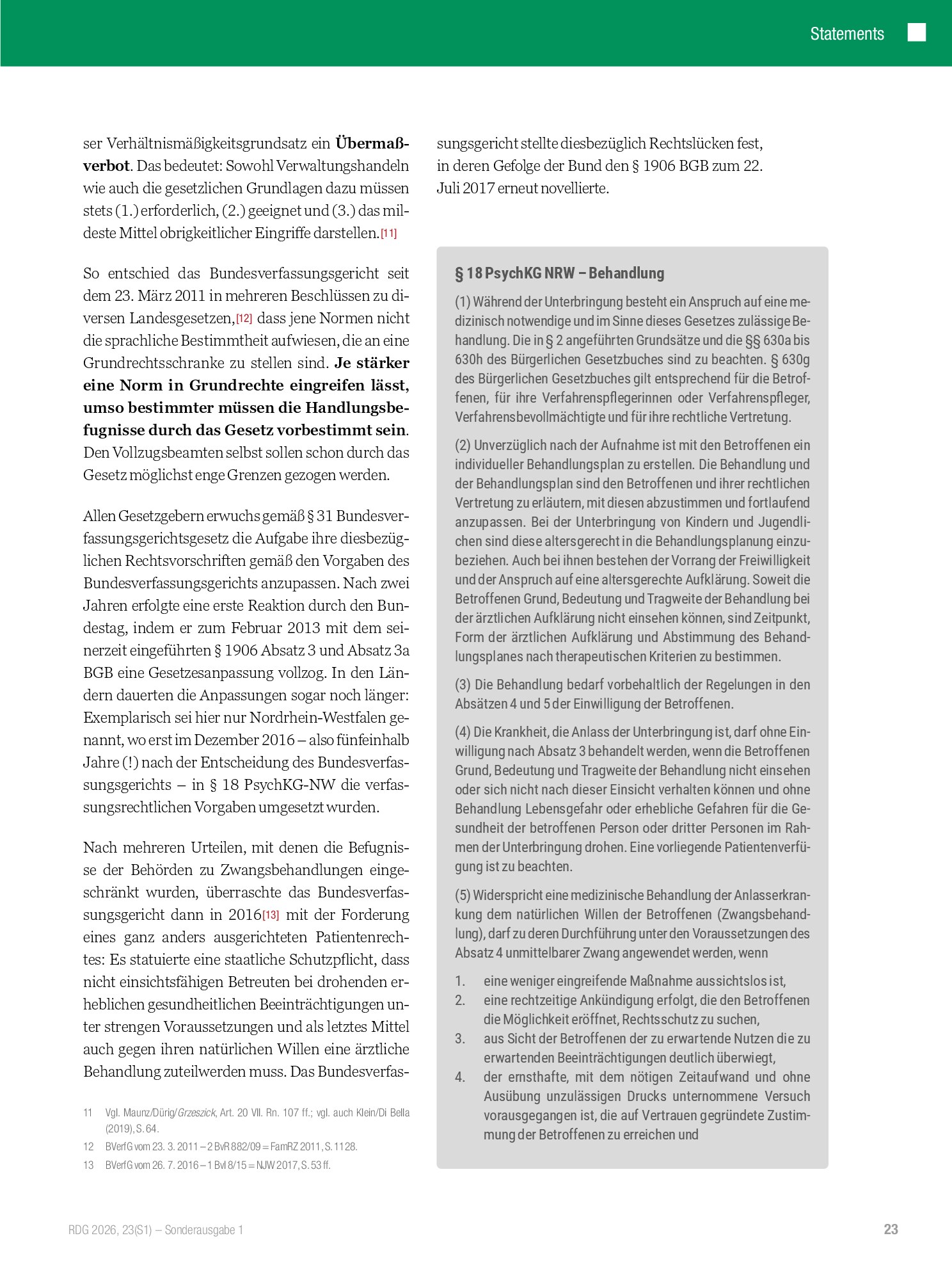 Vorschauseite 4: Zwangsmaßnahmen aus Betreuungsrecht und PsychKG