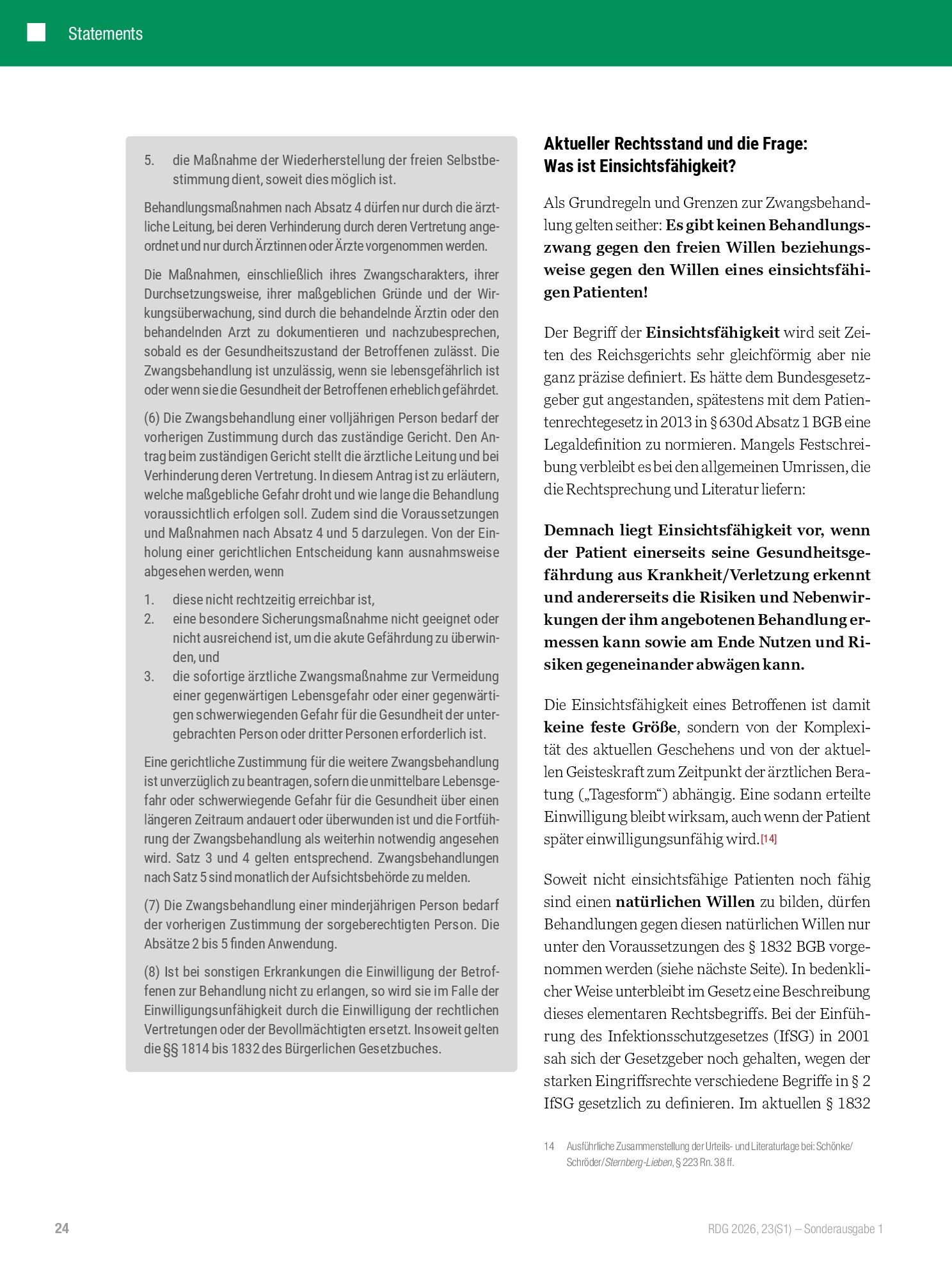Vorschauseite 5: Zwangsmaßnahmen aus Betreuungsrecht und PsychKG