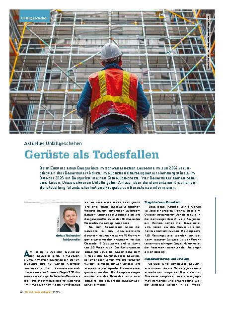 Vorschauseite 1: Gerüste als Todesfallen