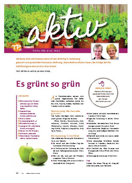 Vorschauseite 1: Es grünt so grün