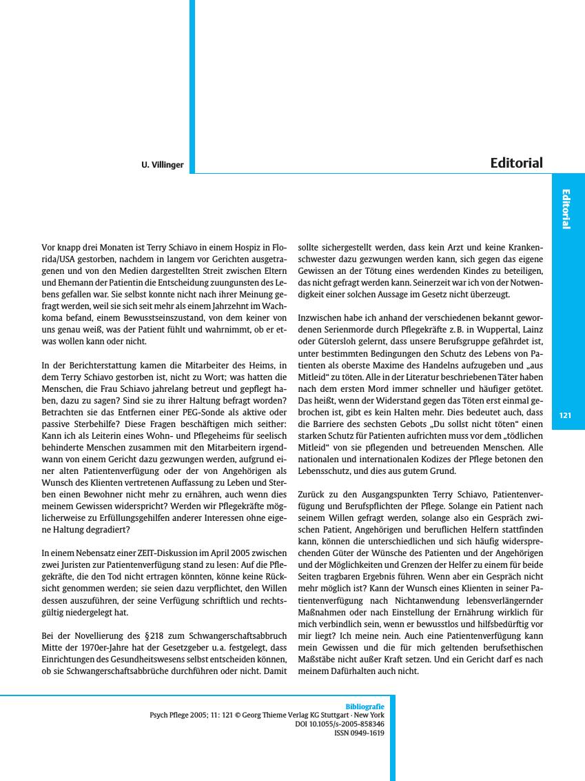 Vorschauseite 1: Editorial
