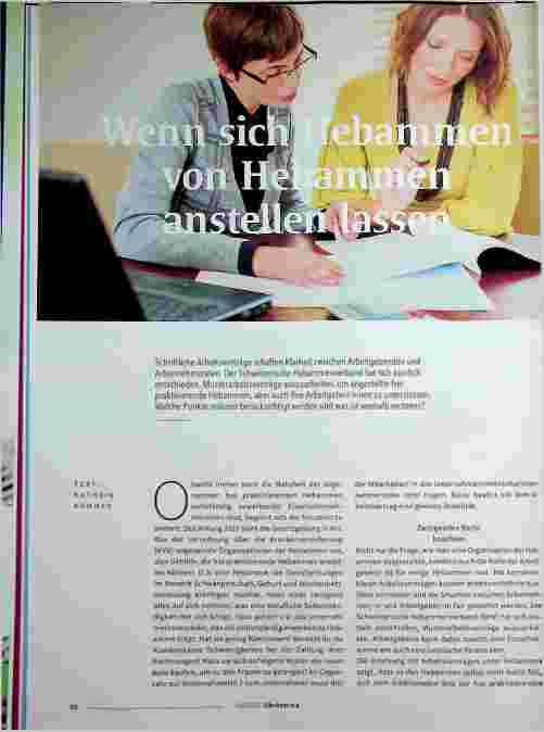 Vorschauseite 1: Wenn sich Hebammen von Hebammen anstellen lassen.