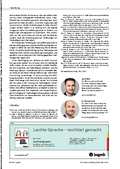 Vorschauseite 3: Technostress in der Psychiatrie Ein Blick auf die Dringlichkeit der digitalen Kompetenzförderung
