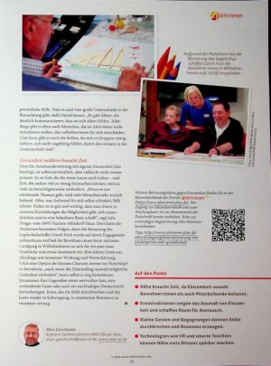 Vorschauseite 4: Die Stille wieder zum Schwingen bringen