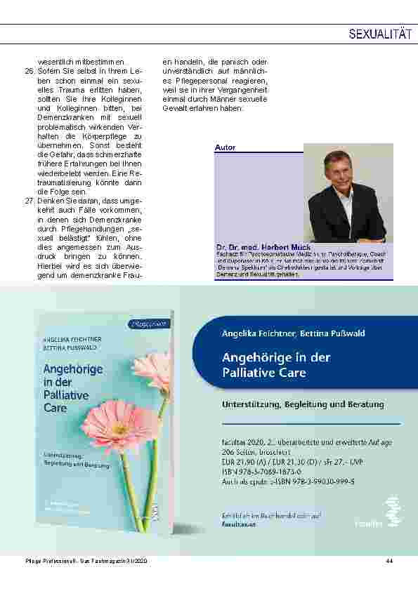 Vorschauseite 4: Hinweise zum Umgang mit „sexuell belästigenden“ Demenzkranken in der Langzeitpflege