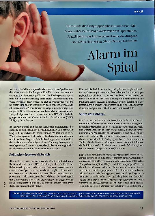 Vorschauseite 1: Alarm im Spital