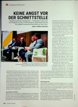 Vorschauseite 1: Keine Amgst vor der Schnittstelle