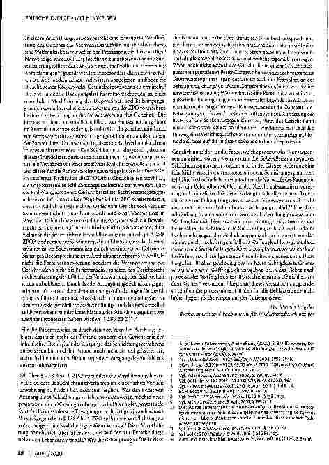 Vorschauseite 2: Würdigung eines Gutachtens einer medizinischen Schlichtungsstelle (nur) im Wege des Urkundenbeweises