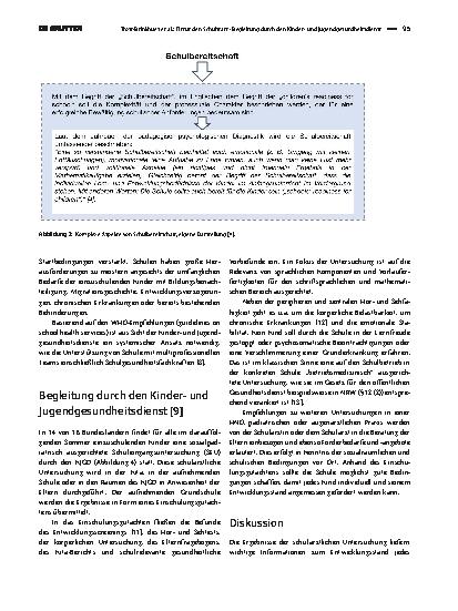 Vorschauseite 3: Fit für den Schulstart - Begleitung durch den Kinderund Jugendgesundheitsdienst
