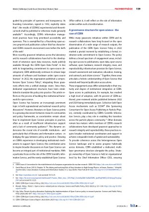 Vorschauseite 2: Advancing Open Science through institutional action Insights from the European Organization for Nuclear Research (CERN)
