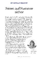 Vorschauseite 1: Feiern auf Nummer sicher
