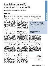 Vorschauseite 1: Was ich nicht weiß, macht mich nicht heiß. Warum Unwissenheit doch nicht schützt.