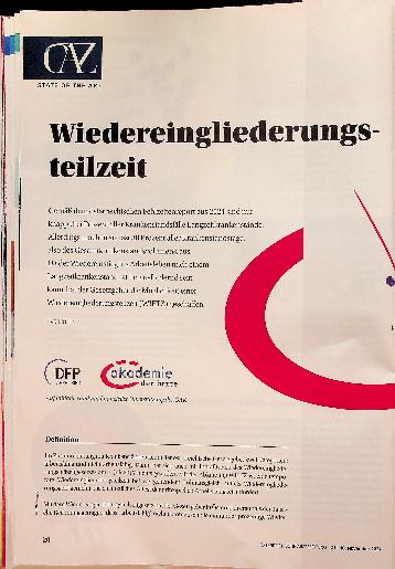 Vorschauseite 1: Wiedereingliederungsteilzeit