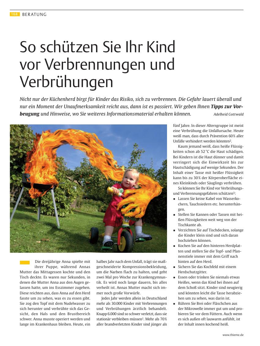Vorschauseite 1: So schützen Sie Ihr Kind vor Verbrennungen und Verbrühungen