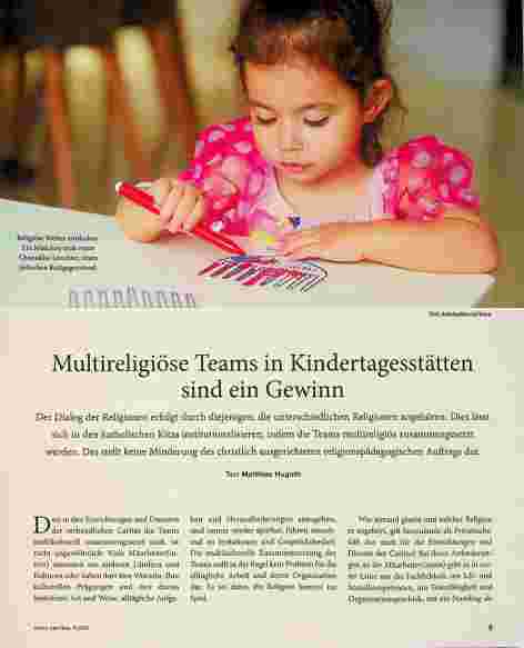 Vorschauseite 1: Multireligiöse Teams in Kindertagesstätten sind ein Gewinn.