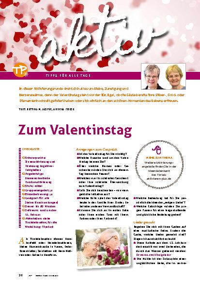 Vorschauseite 1: Zum Valentinstag.
