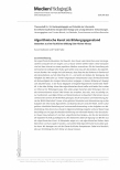 Vorschauseite 1: Algorithmische Kunst als Bildungsgegenstand Gedanken zu einer fachlichen Bildung über Fächer hinaus