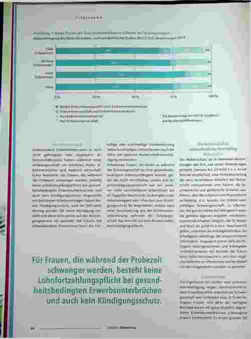 Vorschauseite 3: Mutterschaftsurlaub: Erwerbsunterbrechungen vor und nach der Geburt