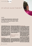 Vorschauseite 1: Im Schutz eurer Hände?!