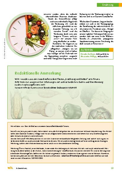 Vorschauseite 6: Diäten und Ernährungsformen – noch aktuell? Teil 2