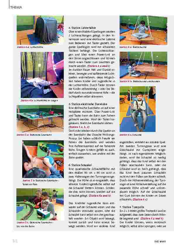 Vorschauseite 3: Projekt „Indoorspielplatz“ Spielund Bewegungsangebote für Kinder und Jugendliche mit komplexer Behinderung