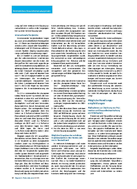 Vorschauseite 3: Krank arbeiten – oder doch nicht?