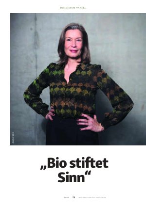 Vorschauseite 1: „Bio stiftet Sinn“