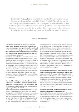 Vorschauseite 2: „Bio stiftet Sinn“