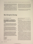 Vorschauseite 1: Rechtsprechung