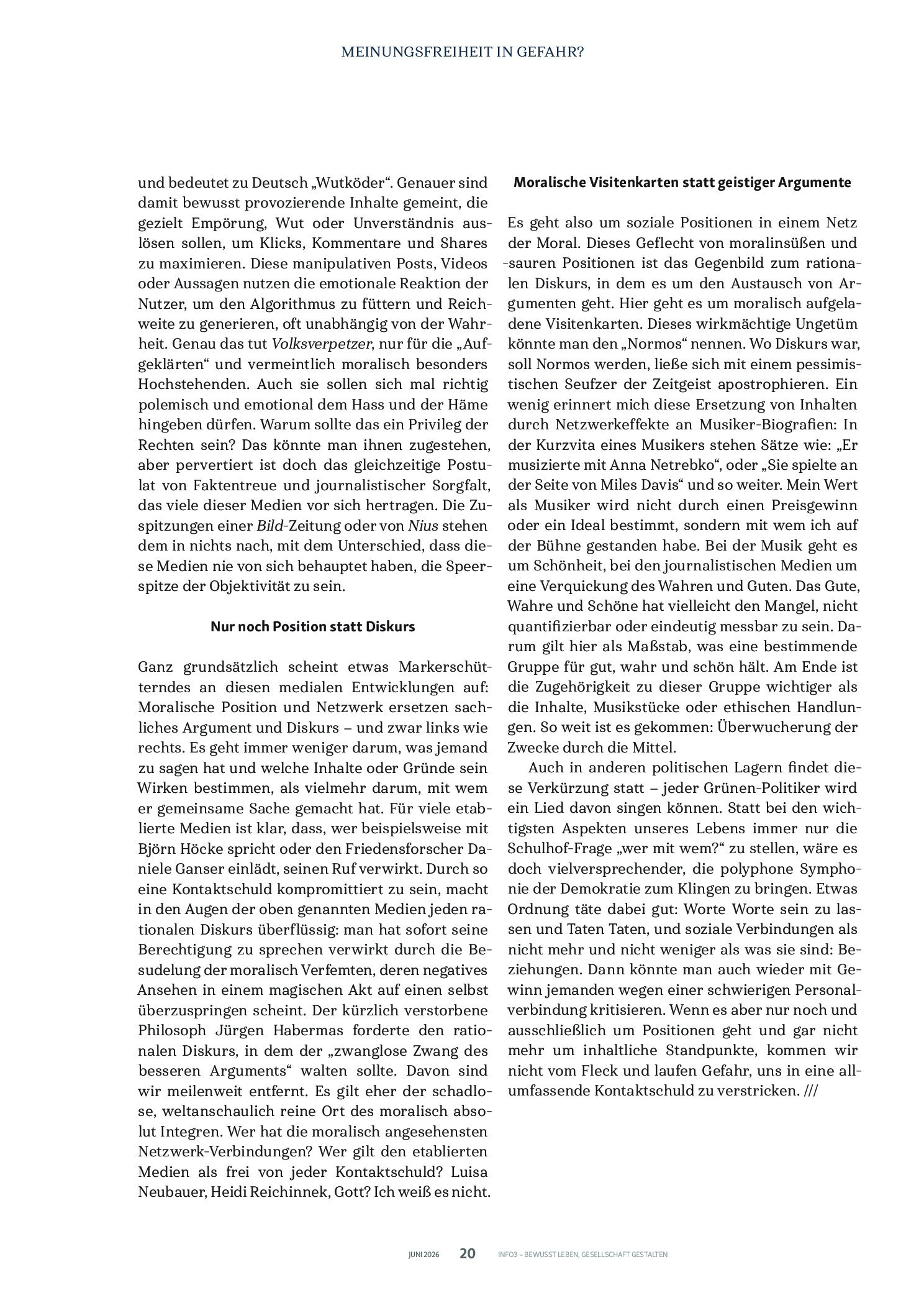 Vorschauseite 5: Der Populismus der „Guten“