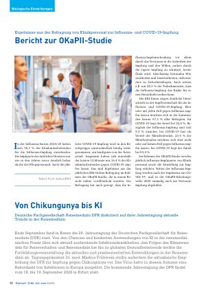 Vorschauseite 1: Ergebnisse aus der Befragung von Klinikpersonal zur Influenzaund COVID-19-Impfung Bericht zur OKaPII-Studie