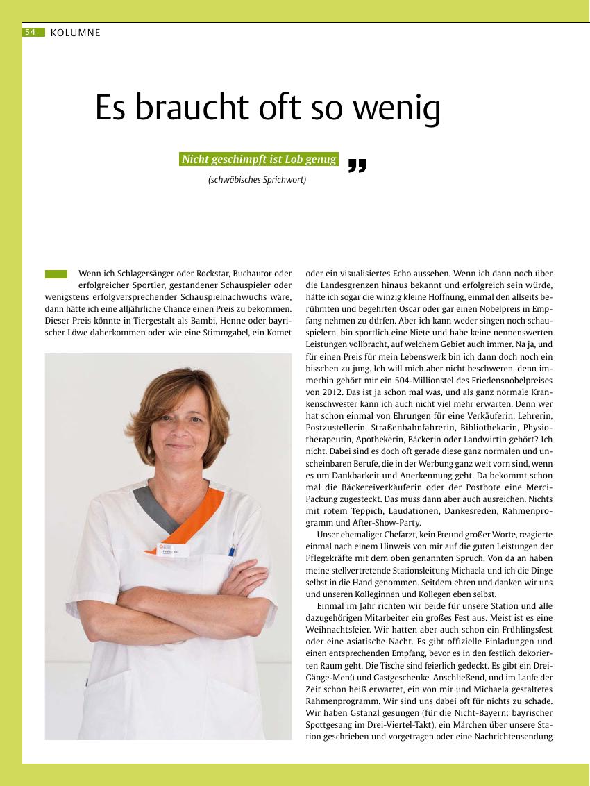 Vorschauseite 1: Es braucht oft so wenig