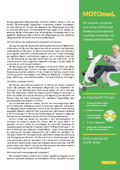 Vorschauseite 2: Die Tovertafel in der Begleitung von Menschen mit Demenz – Ergebnisse einer Evaluationsstudie