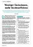 Vorschauseite 1: Weniger Emissionen, mehr Kosteneffizienz