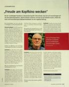 Vorschauseite 1: "Freude am Kopfkino wecken"